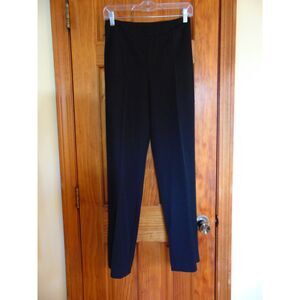 Talbots Pants Classic, Side Zip, Black, straight leg, poly/rayon/spandex, SZ 12